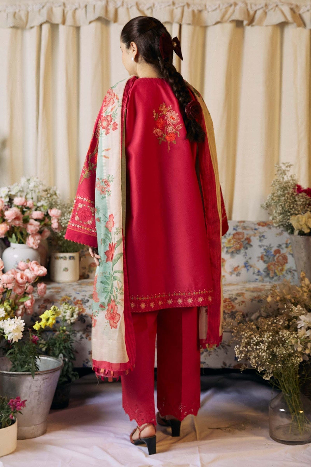 Zara Shah Jahan - Dhanak 3-Piece Unstitched Embroidered Suit