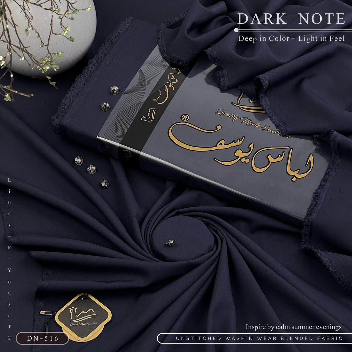 DARK - NOTE
Dark Note — Made for Summer’s Cool Evenings
Unstitched