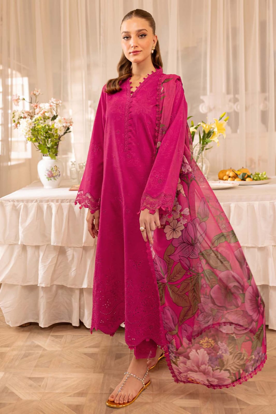 BRAND  PEZWAAN
DHANAK EMBROIDERED 3PC
