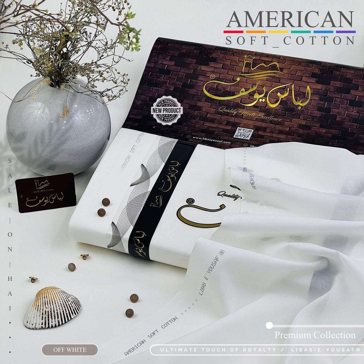 《 American Soft Cotton 》
Unstitched 4.5 cutting