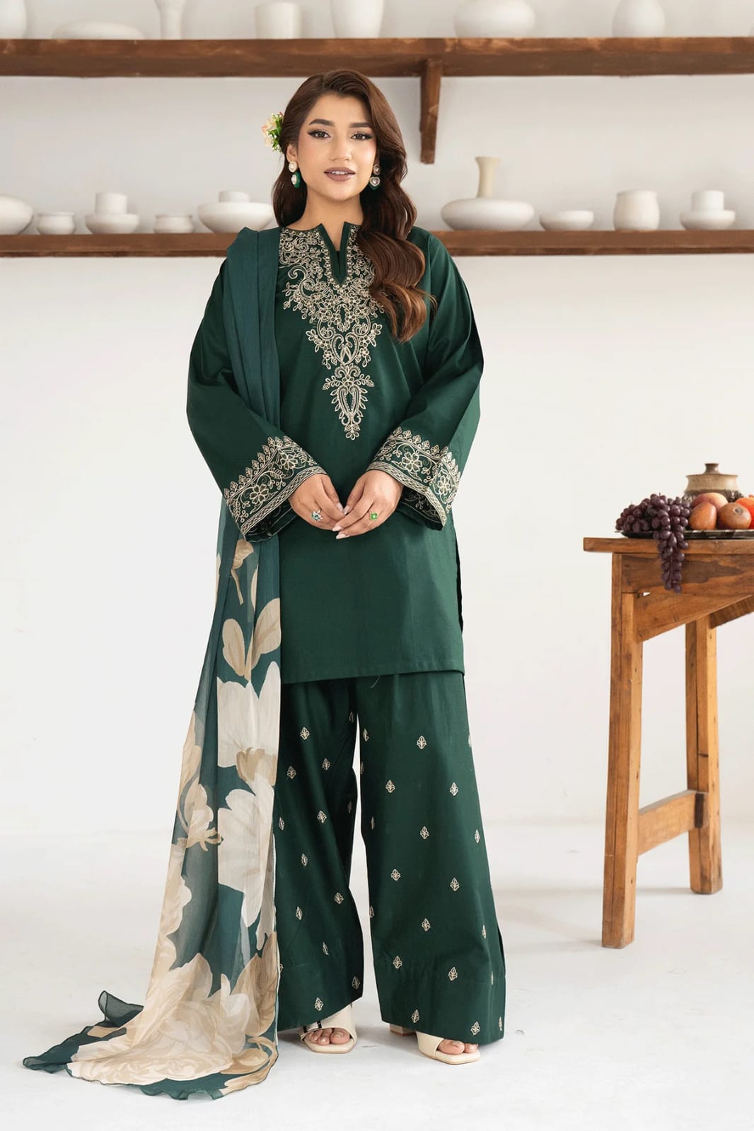 BRAND PEZWAAN
Unstitched DHANAK EMBROIDERED 3PC