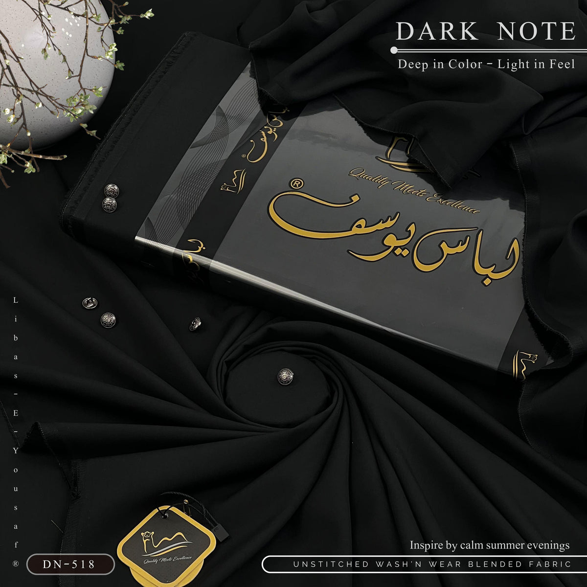 DARK - NOTE
Dark Note — Made for Summer’s Cool Evenings
Unstitched