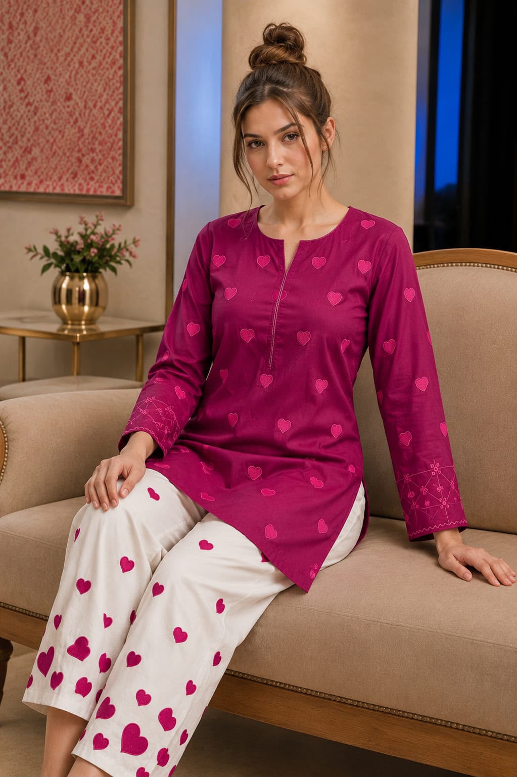 BRAND  BAREEZE

DHANAK EMBROIDERED 3PC