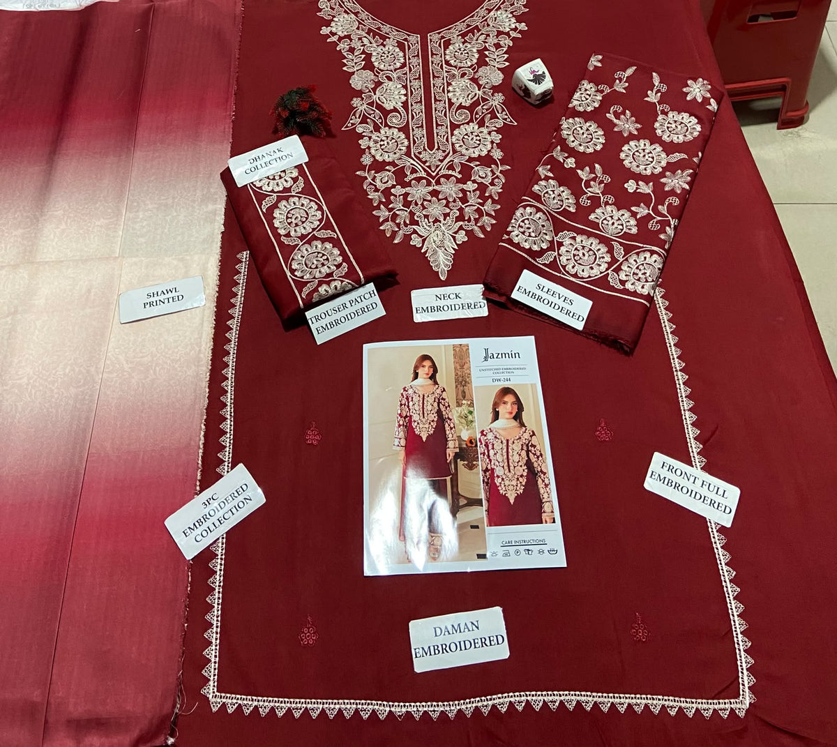 Brand . JAZMIN
PREMIUM AIRJET DHANAK — 3PC