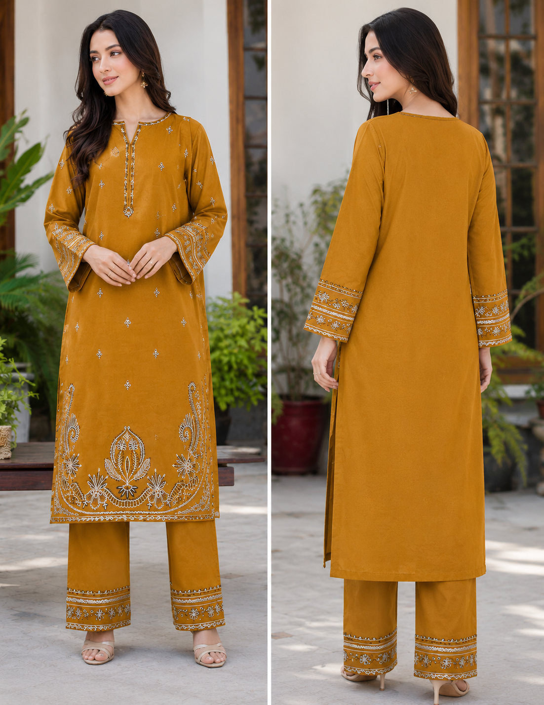 BRAND: URGE
CATEGORY: PURE DHANAK 2PC EMBROIDERED