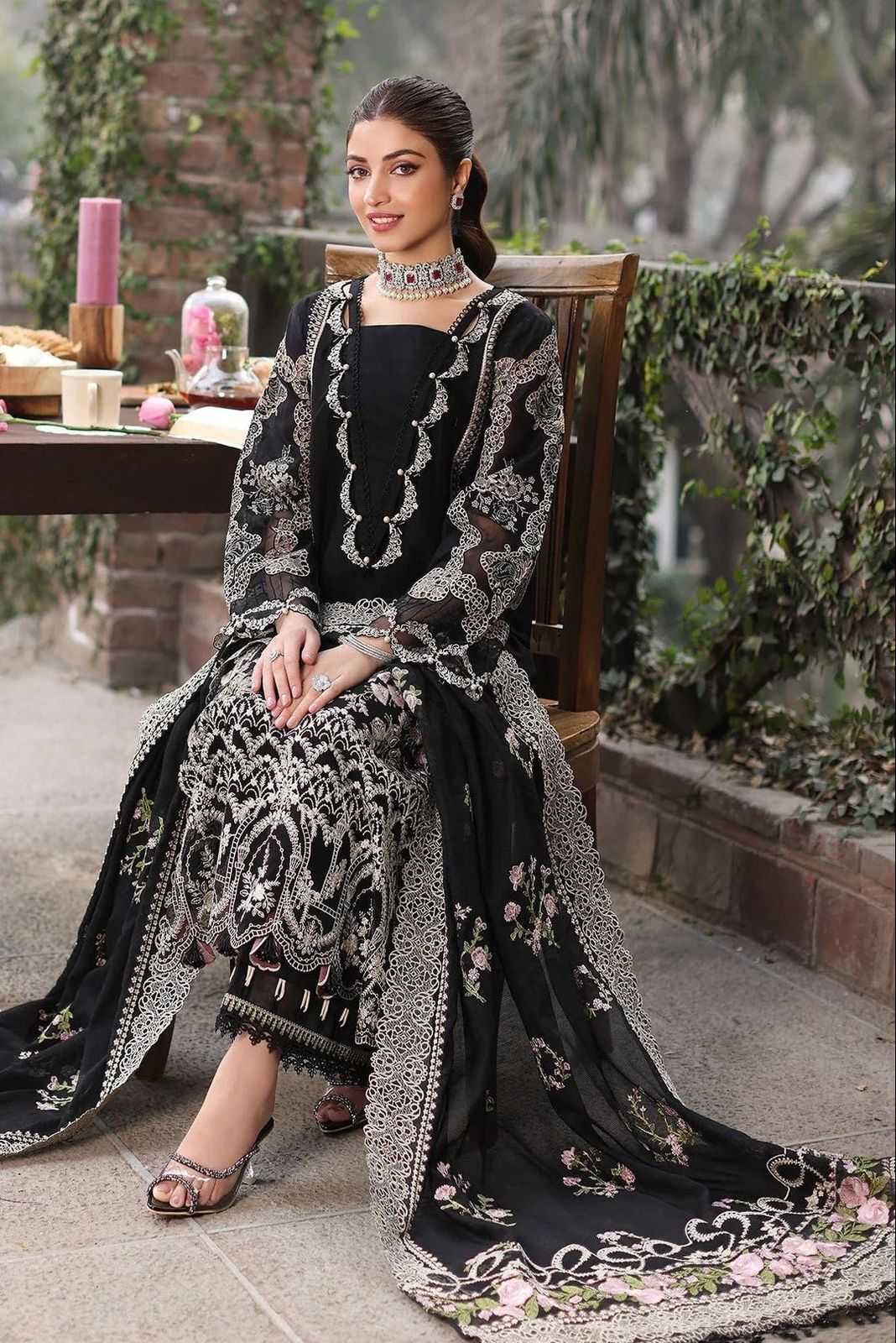 BRAND: KAHF Embroidered 3 Piece WINTER DHANAK COLLECTION