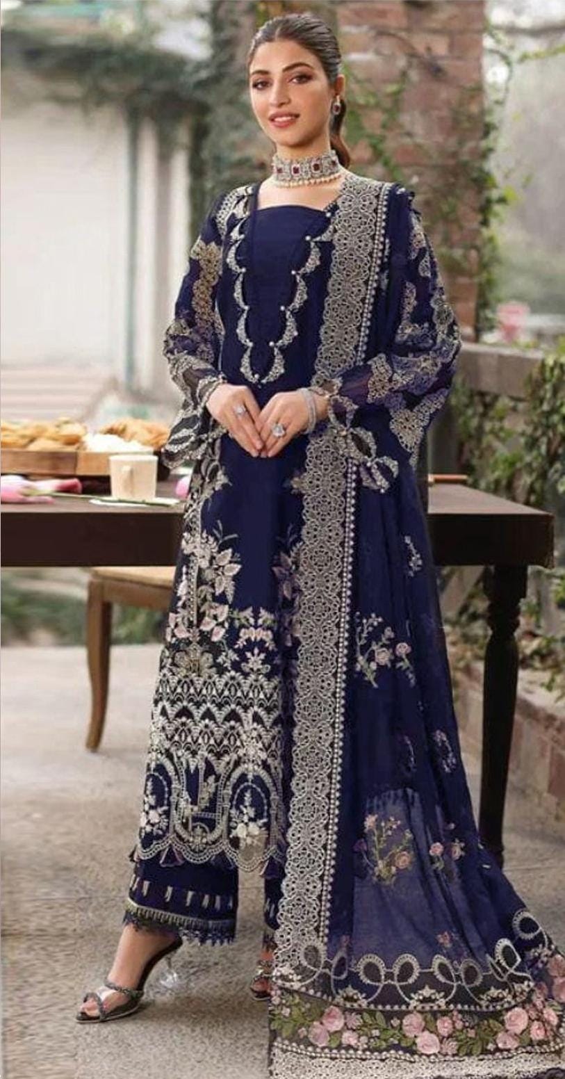 BRAND: KAHF 
Embroidered 3 Piece WINTER DHANAK COLLECTION