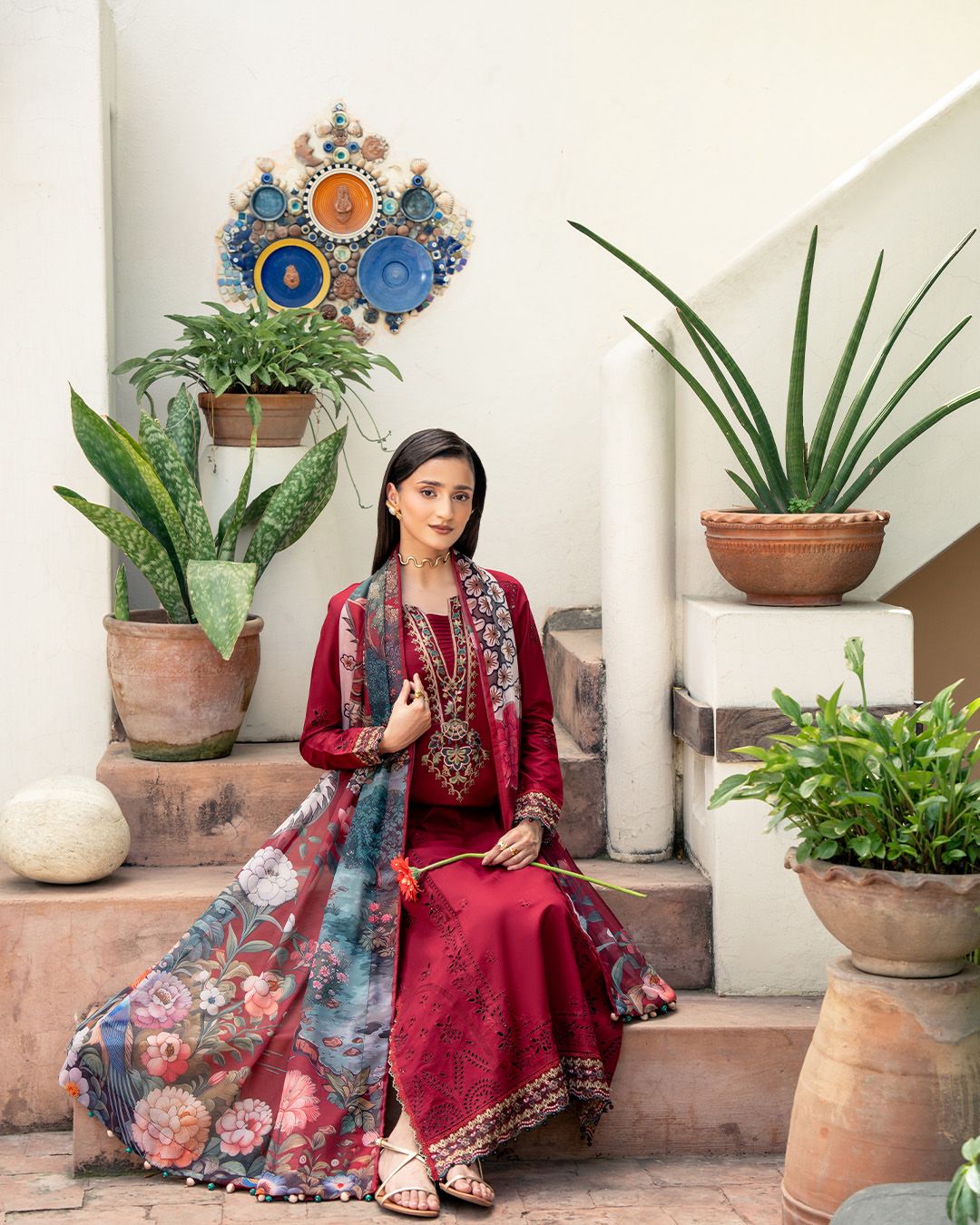 BRAND  IZEL 3PC EMB SUITS Dhanak