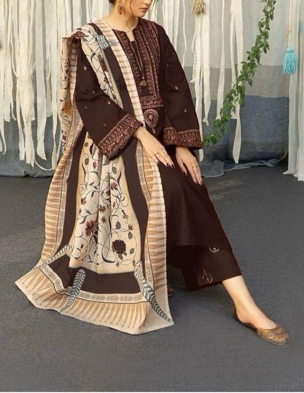 BRAND  URGE
DHANAK EMBROIDERED 3PC