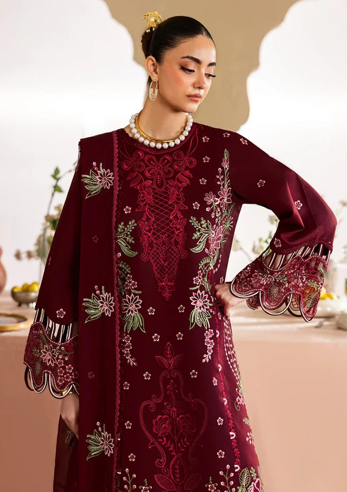 *BRAND NAME* MAHNUR
3PC EMB SUITS