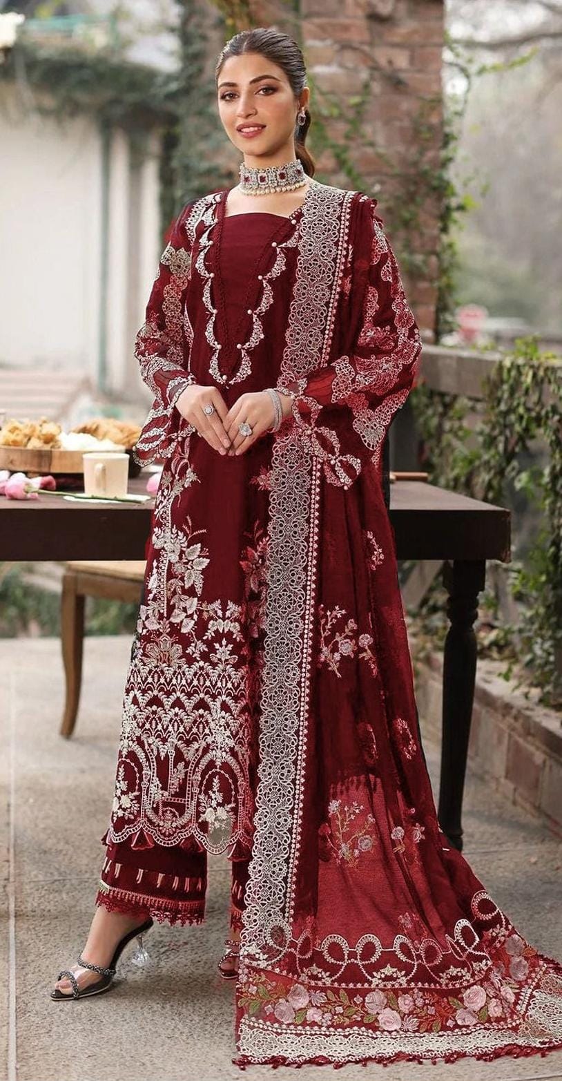 BRAND: KAHF 
Embroidered 3 Piece WINTER DHANAK COLLECTION