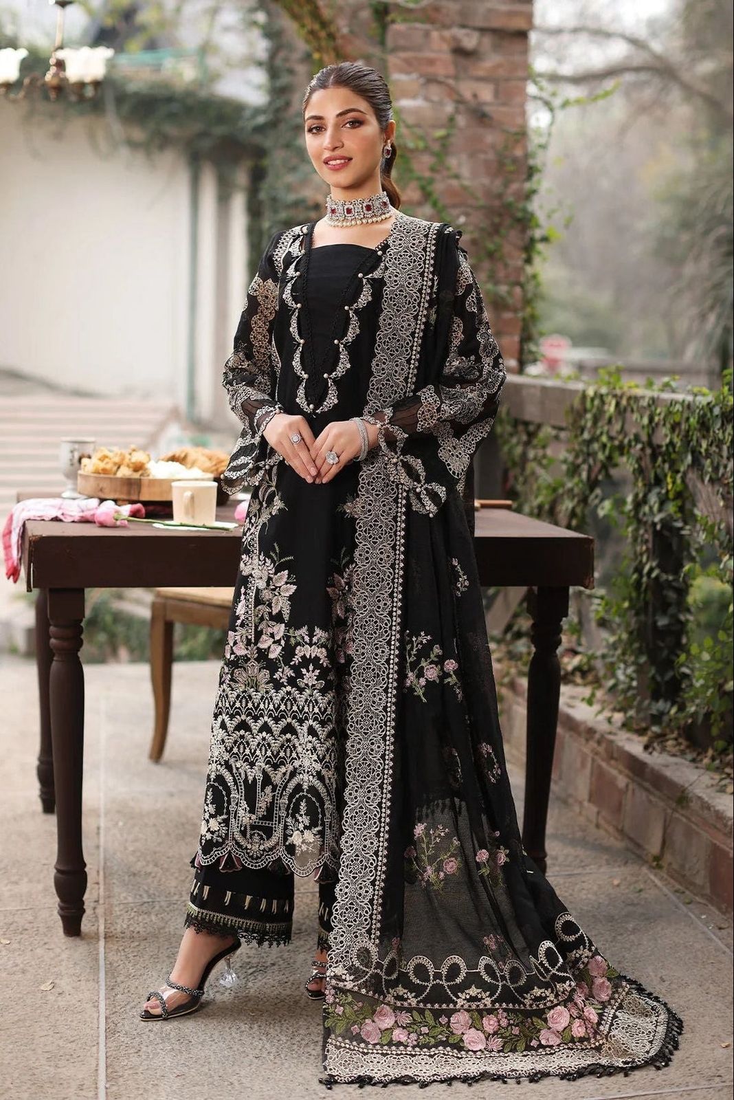 BRAND: KAHF Embroidered 3 Piece WINTER DHANAK COLLECTION