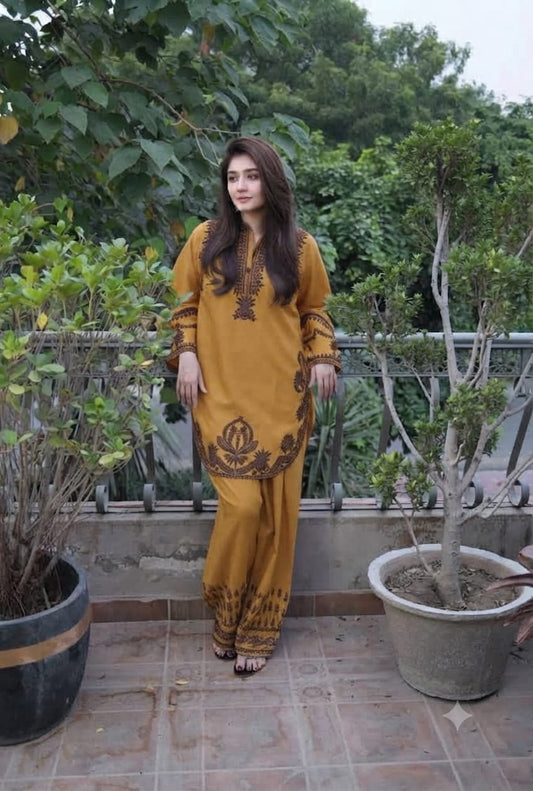BRAND: URGE
CATEGORY: PURE DHANAK 2PC EMBROIDERED