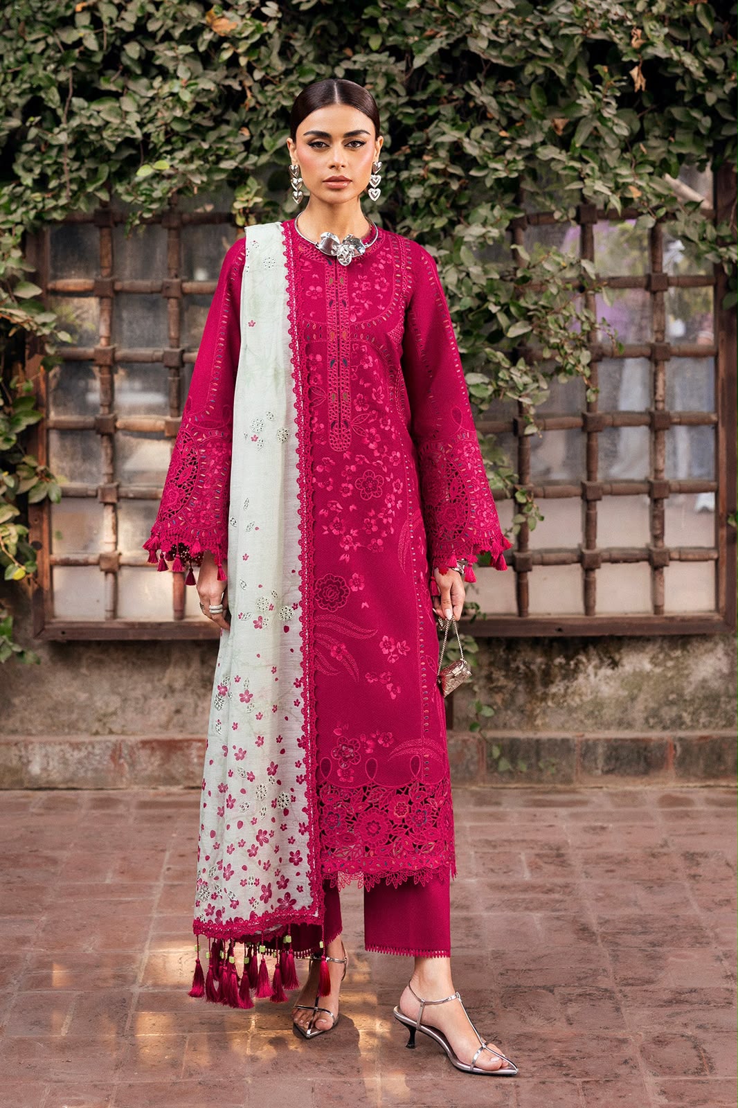 BRAND  JAZMIN
DHANAK 3PC EMBROIDERED