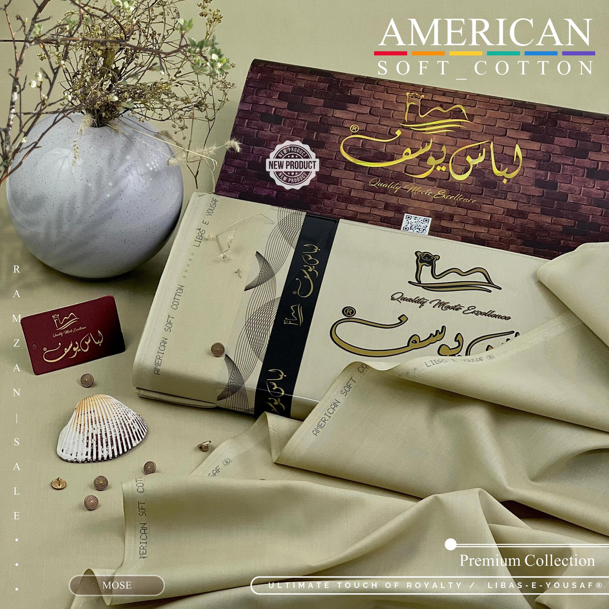 《 American Soft Cotton 》
Unstitched 4.5 cutting