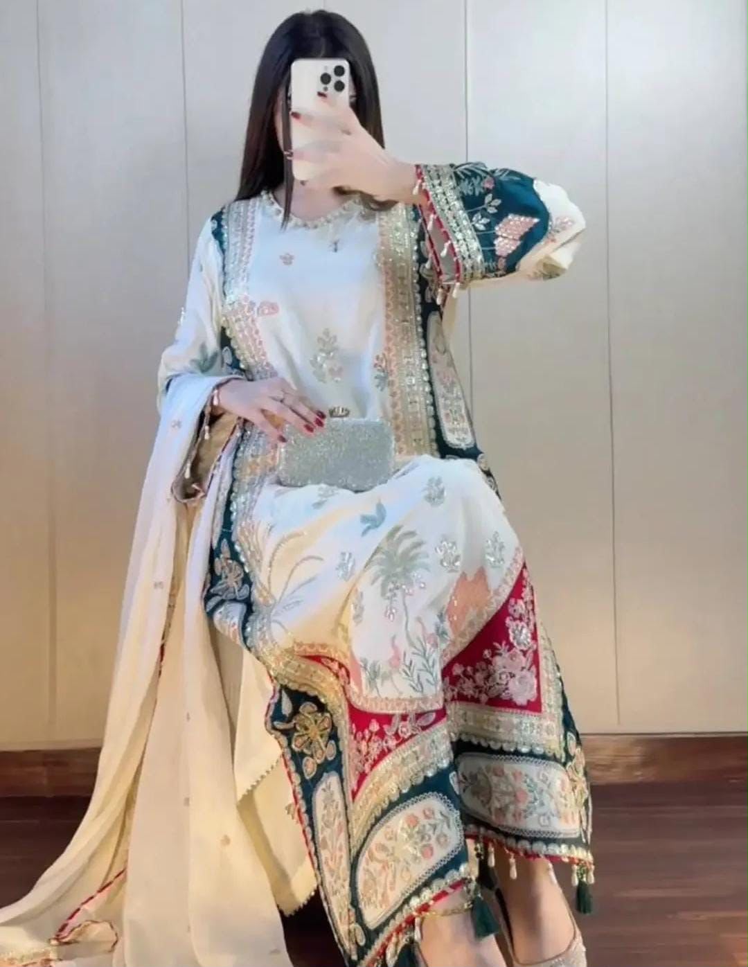 Brand.Ethnic Silk unstitched 3pc